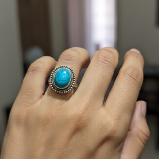 Big Size Turquoise Stone Ring