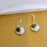Shiva Eye Shell Silver Earring