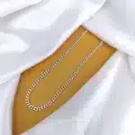 22krt Silver Frosting Chain