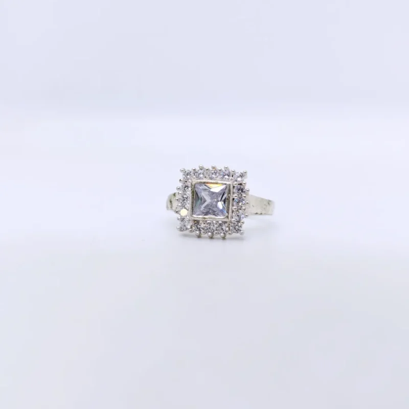 Square Zircon Stone Ring