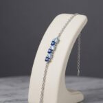 Silver Zircon Stone Blue Bracelets