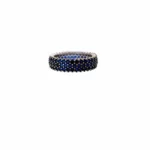 Luxury Blue Zirconia Silver Ring