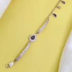 Purple Zircon Stone Bracelet