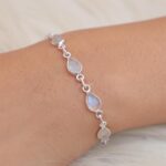 Moonstone silver bracelets