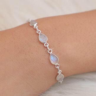 Moonstone silver bracelets