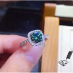 Square mystic topaz ring
