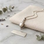 Round real pearl silver pendent