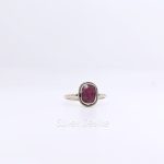 raw natural ruby stone ring