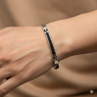 Black Zircon Watch Belts Bracelets