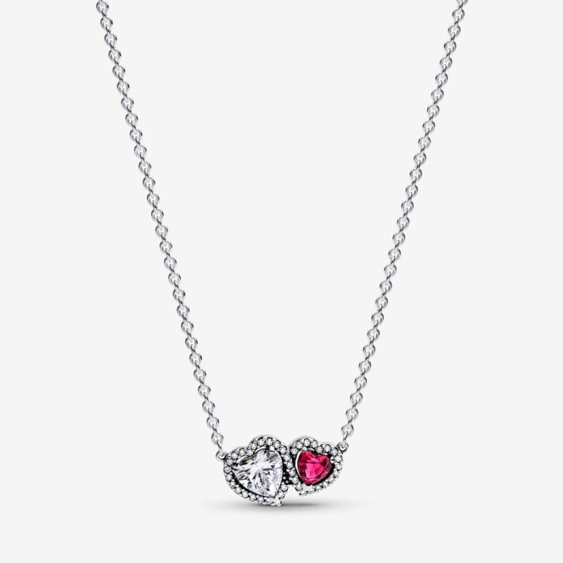 White with Ruby Stone Pendant