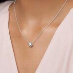 Round Zircon Stone pendant
