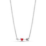 Ruby love arrow pendant