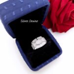 925 Italian Silver Zircon Stone Ring 0005