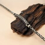 Antique Silver Orange Stone Bracelets
