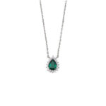 Teardrop Emareld Stone Pendant