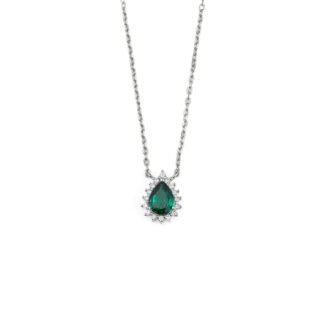 Teardrop Emareld Stone Pendant