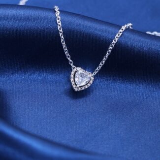 White Love Zircon Pendant