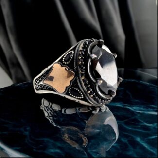 Black Zircon Turkish Ring
