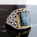 Cats eye & Aqeeq dual Stone Ring