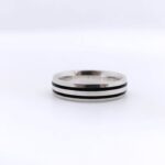 925 silver black shade ring