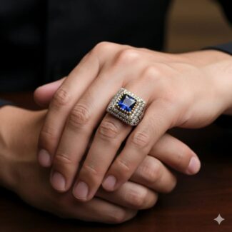 Royal Blue Zircon Stone Ring