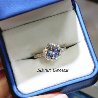 925 Big Zircon Stone Ring