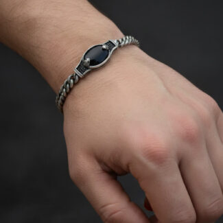 Black Aqeeq Snack Bracelet