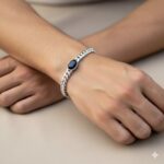 Black zircon stone bracelet