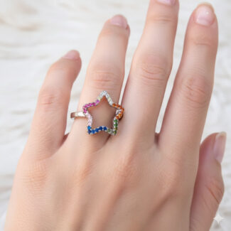 Big Star Silver Ring