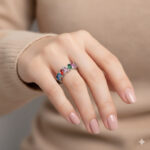 Multicolor Zircon Stone Ring 0011