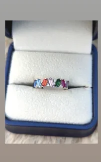 Multicolor Zircon Stone Ring 0011