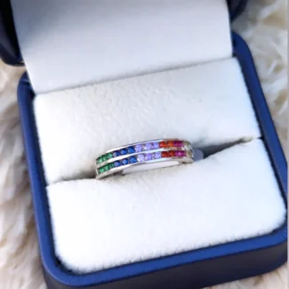 Multicolor Zircon Stone Ring 0016