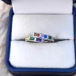 Multicolor Zircon Stone Ring 0017