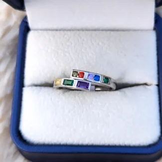 Multicolor Zircon Stone Ring 0017