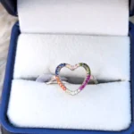 Big love silver ring