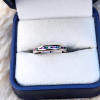Multicolor Zircon Stone Ring 0018