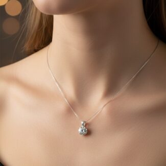 925 Silver round pendent