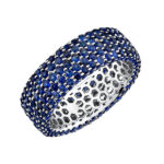 925 Blue zircon ring