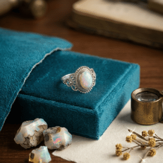 925 Silver Opal Ring