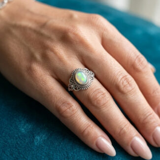 925 Silver Opal Ring