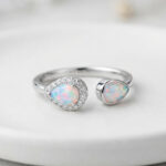 teardrop opal ring
