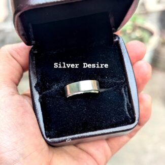 6mm 925 silver plain ring