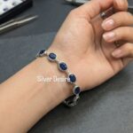 Blue sapphire stone bracelet