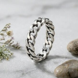 twisted 925 silver ring