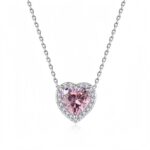 925 Pink love pendent
