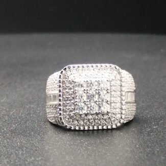 A grade zircon silver ring