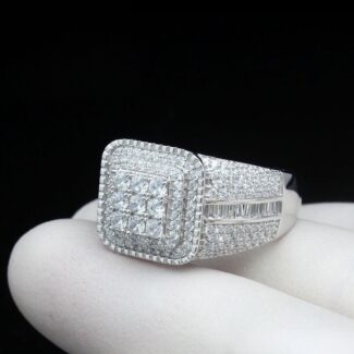 A grade zircon silver ring