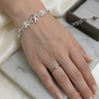 Butterfly silver bracelet