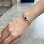 Blue zircon bracelet