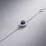 Blue zircon bracelet